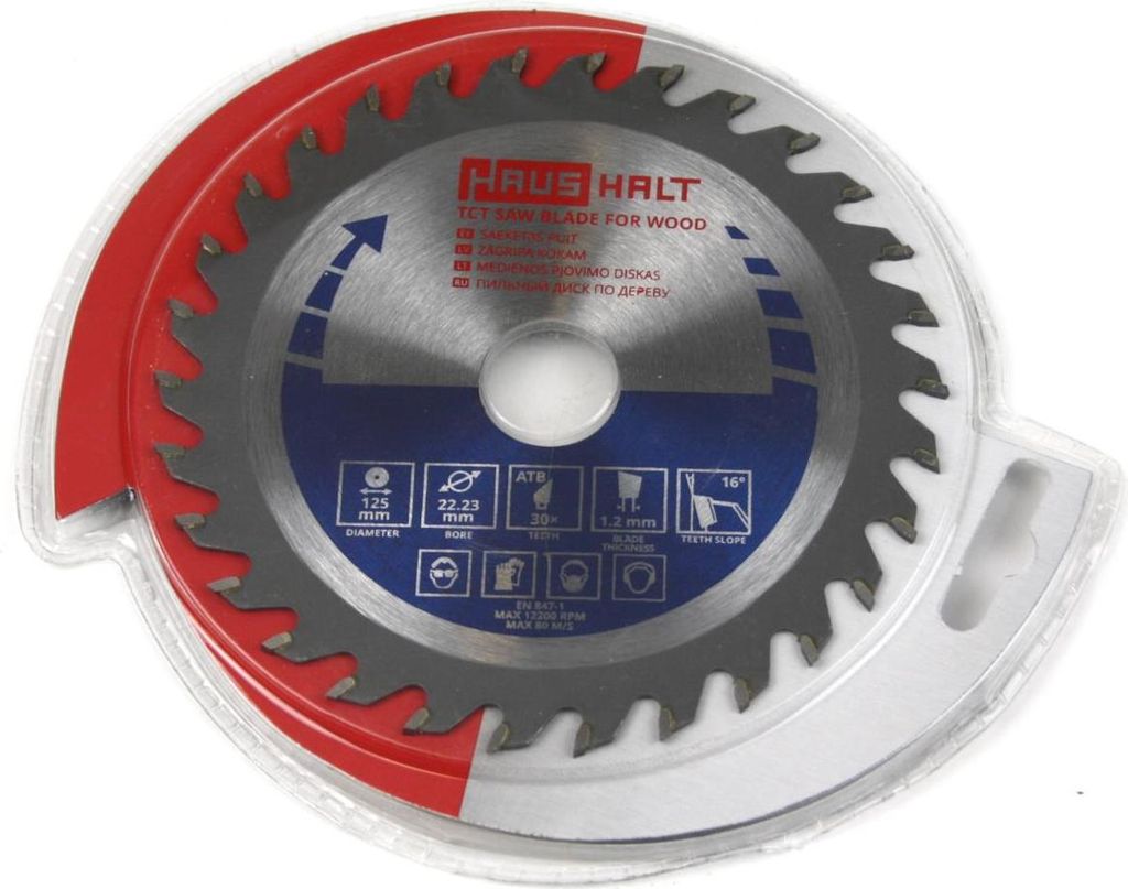 Lama per sega circolare 125 mm per legno, 30 denti, interno Immagine del prodotto 