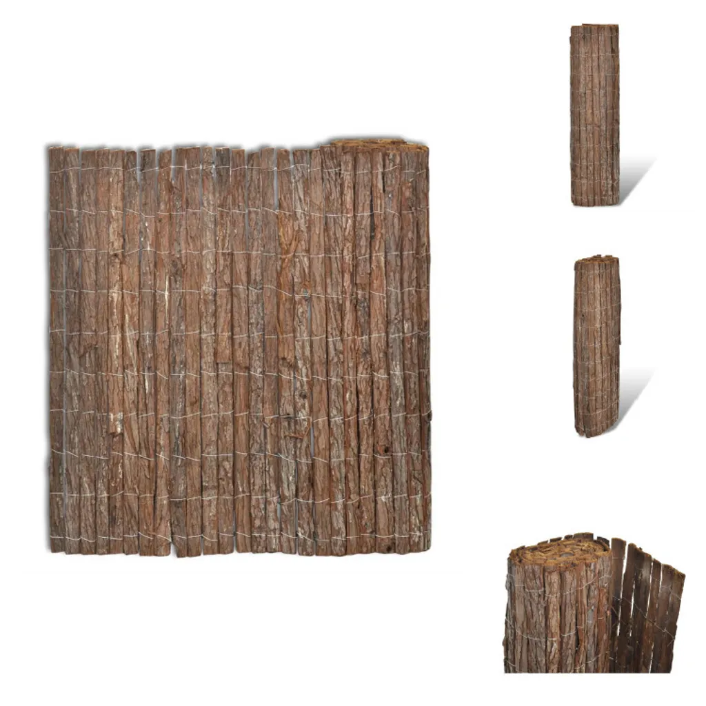 Clôture en écorce anti-regards 400x100 cm | Solution vis-à-vis jardin