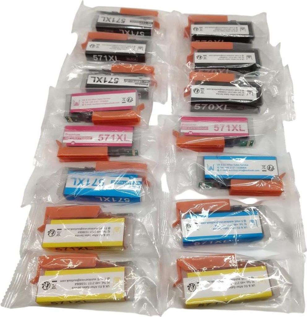 Toner Kingdom 20 Pack 570XL 571XL Tintenpatrone Kompatibel Canon PGI 570 CLI 571 Drucker Patronen Set Universal Druckerpatronen-Set Canon TonerCastle