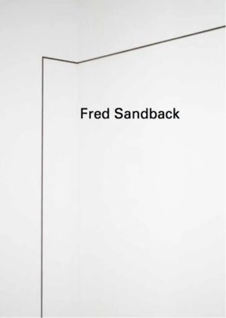 Catalogue Fred Sandback Threading Space : livre d'art relié d'exposition