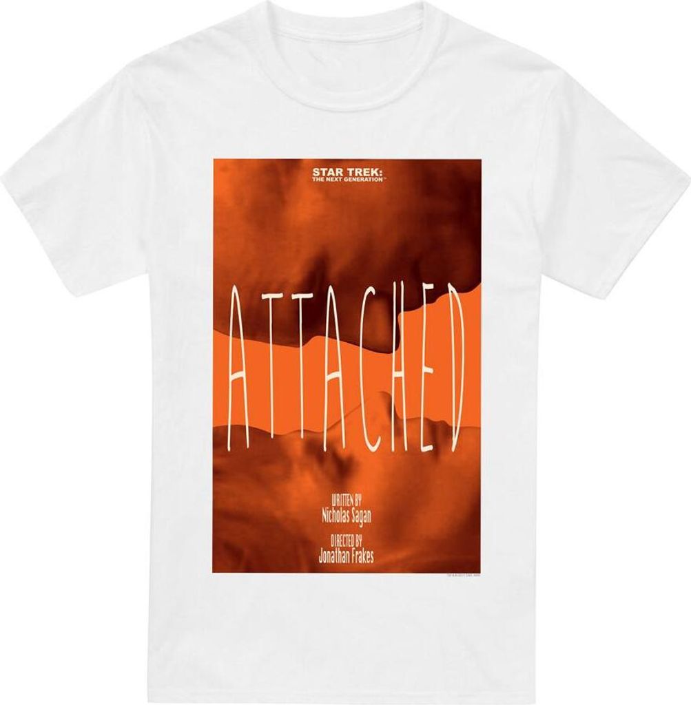 Star Trek - "The Next Generation Season 7 Episode 8" T-Shirt für Herren TV5466 (XXL) (Weiß)