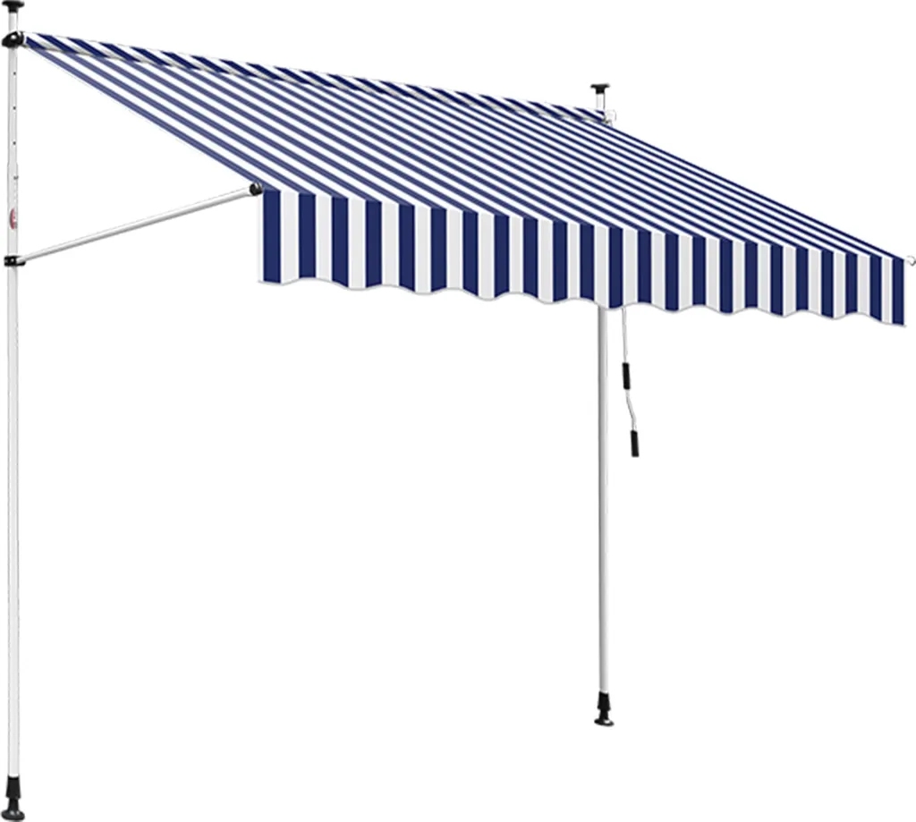 Tenda da Sole Hengda 250cm Blu Bianco - Protezione UV Esterni
