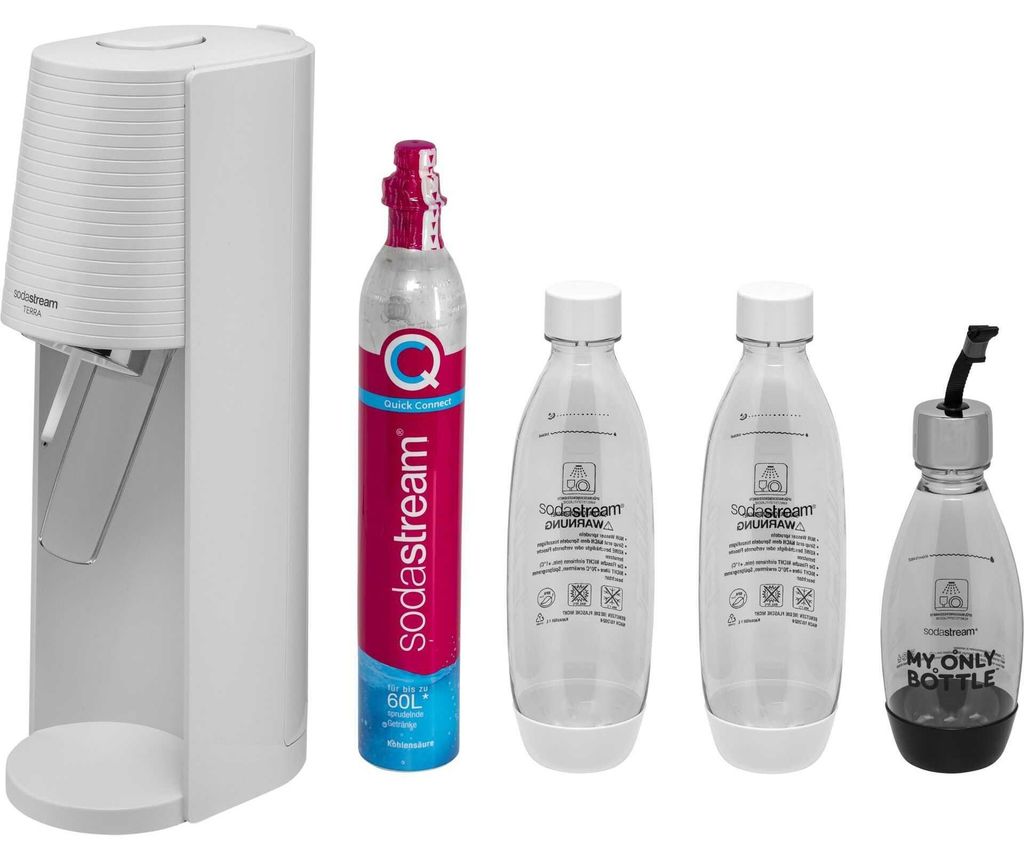 SodaStream Terra biały zestaw wartościowy z 3 butelkami Zdjęcie produktu 