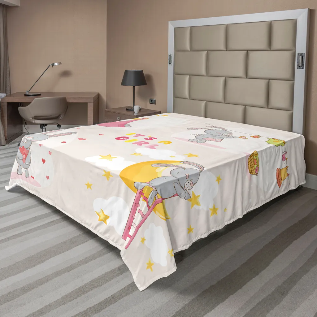 Lenzuolo Microfibra ABAKUHAUS Coniglietto 244x205 - Prezzo Top