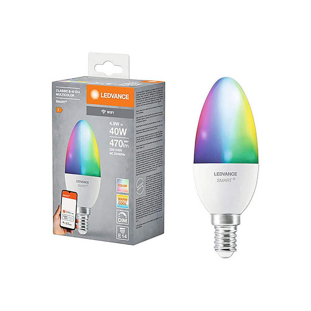 LEDVANCE 4058075778597, 4,9 W, 40 W, E14, 470 lm, 20000 h, Produktbild 