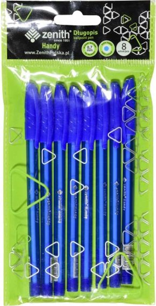 ZENITH Handy, Kugelschreiber 0,7mm, blau mit Kappe, 8 Stck, 201318011