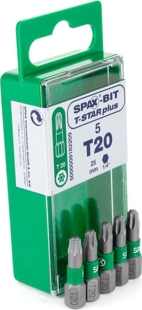 SPAX Bits T -STAR+ T20 1 Blist.a5Bits,25mm Produktbild 21
