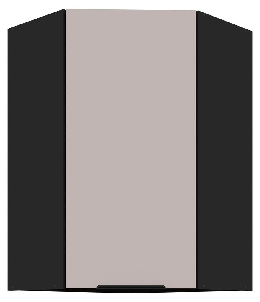 Küchen Eckhängeschrank 60x60 cm Küche ARONA Kaschmir beige Produktbild 