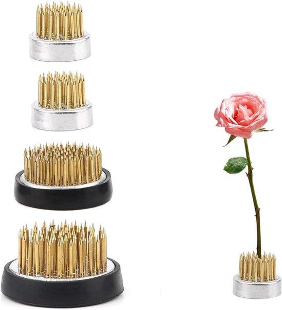 Blumen-Accessoire-Rundform - Metallblumenstück - Nadel für Blumenarrangements - geeignet für Hotelgarten, Gartenliebhaber und Wohnzimmereinrichtung