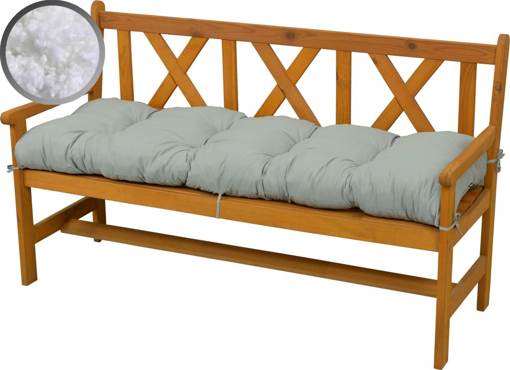AMPO Bankauflage Bankkissen Sitzkissen Polser für Gartenbank Hollywoodschaukel 160 cm