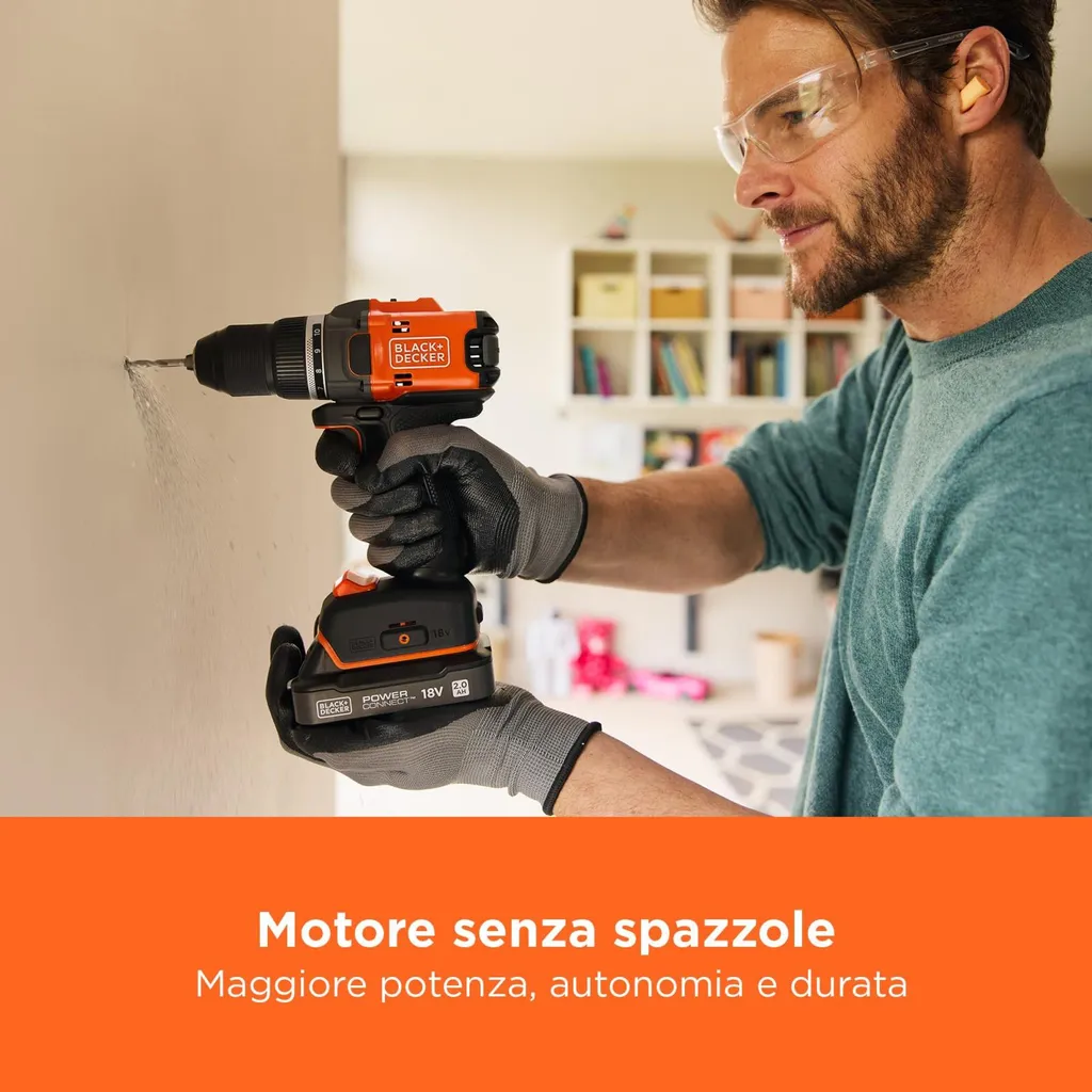 Perceuse visseuse 18V pour travaux de rénovation Black & Decker BL - 2