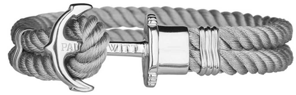 Paul Hewitt Phrep Armband Grau Anker silber 6451514