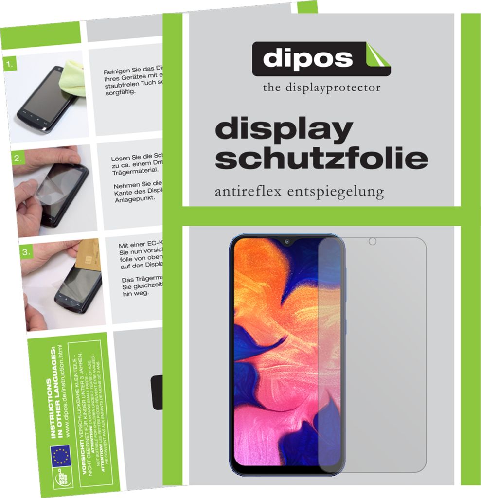 2x Schutzfolie für Samsung Galaxy A10 matt Displayschutzfolie Display Schutz
