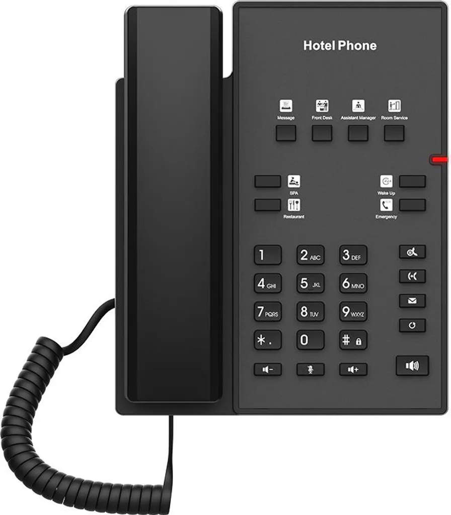 Fanvil H1-2 Poste IP Mural Audio HD G.722 avec 2 Lignes SIP Couleur Noir