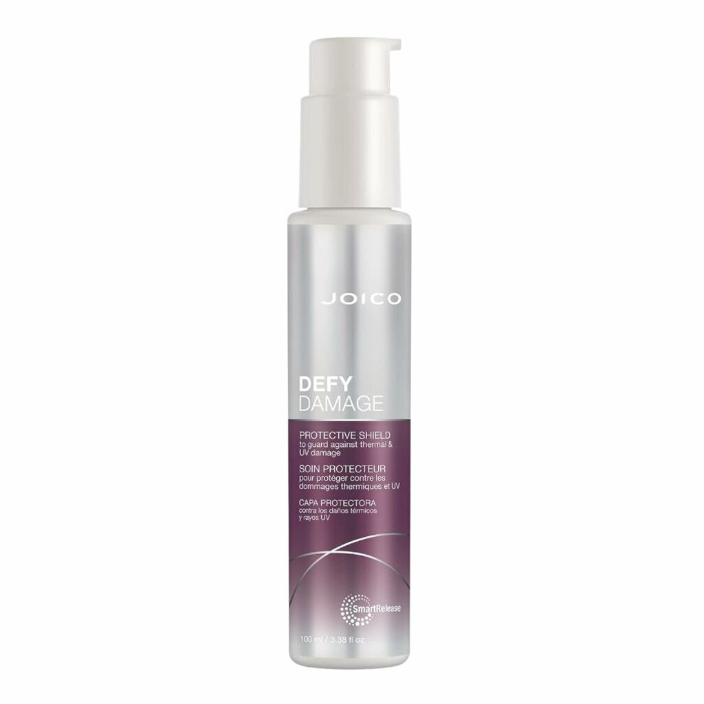 A bottle of Joico Defy Damage Protective Shield on a white background.