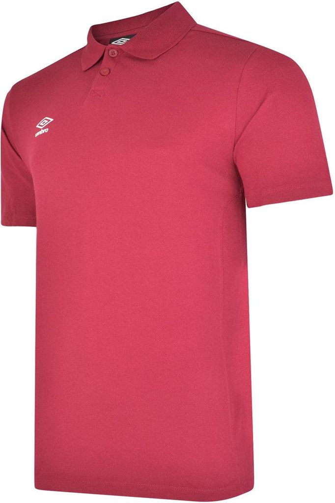 Umbro - "Essential" Poloshirt für Jungen UO260 (140) (Weinrot/Weiß)