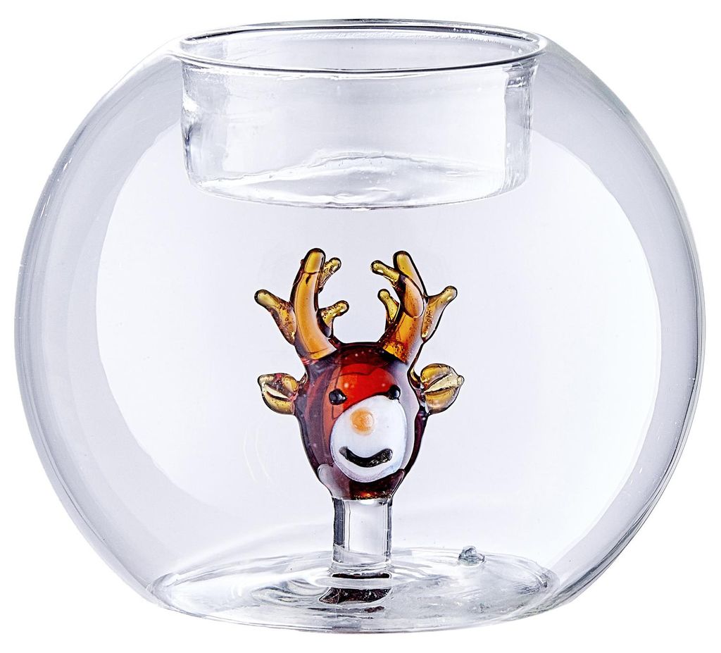 BUTLERS Teelichthalter MERRY&BRIGHT Rentier Produktbild 