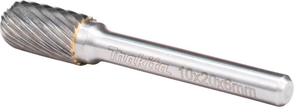 Makita B-52744 Kugelfräser 10x20 mm Ø6 mm (3/8x3/4" Ø1/2") Einzelzahn