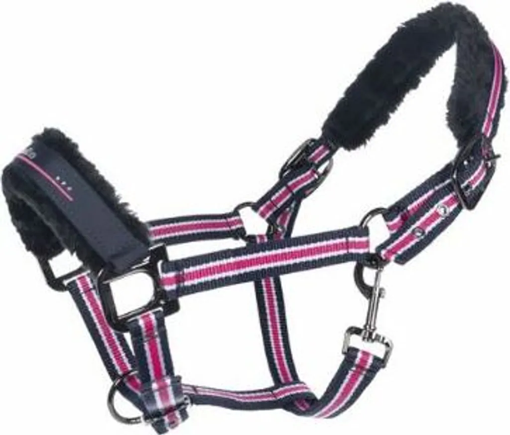 Licol anti-frottement Cavallo HELENA bleu foncé WB doux pour peaux sensibles