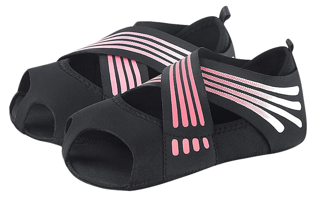 Paar Tanzschuhe, rutschfest, schnelltrocknend, flexibel, schweißabsorbierend, angenehm zu tragen, verbessert die Stabilität, Zehensteg, offener F...
