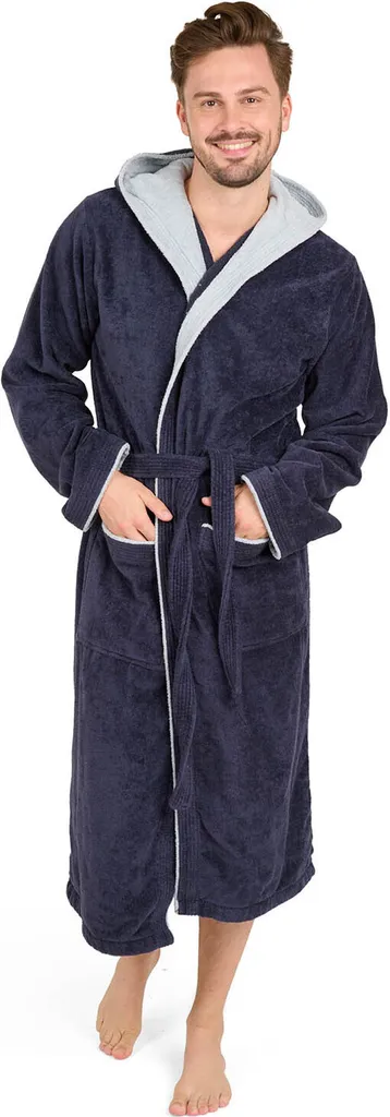 Accappatoio Blumtal Uomo 100% Cotone Velour - Comfort Spugna e Cappuccio