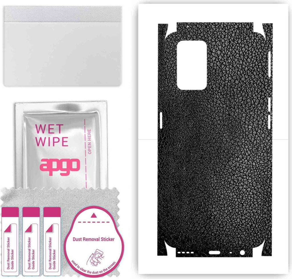 apgo Rückseite + Seiten Schutzfolie, Skin, kompatibel mit Realme X7 Max, Hinten Displayschutzfolie aus Vinylfolie, kratzfest, einfache Montage - S...