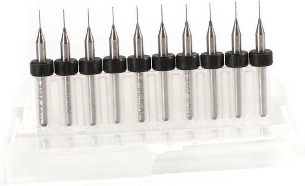 Präzisionsbohrer-Set 0,1-1,4mm Spiralbohrer Karbid