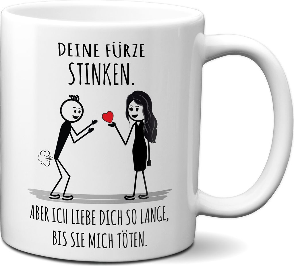 TassenKing Tasse mit Spruch - Deine Fürze Stinken - Bestes Kaffeetassen für Ihn - lustige Geschenke für Männer - Furzen Büro Becher Geschenk -...