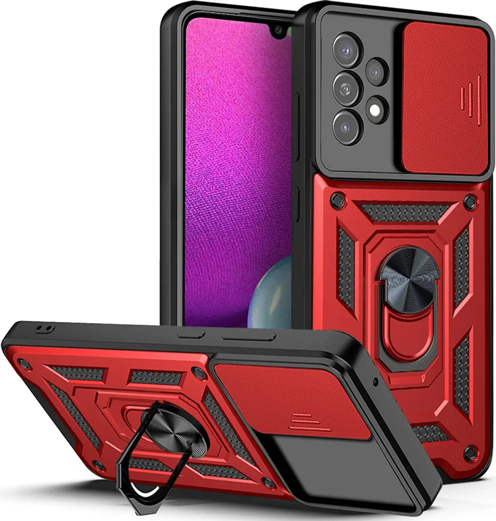 Cover Samsung A33 5G Rugged Rossa: Protezione estrema per Outdoor