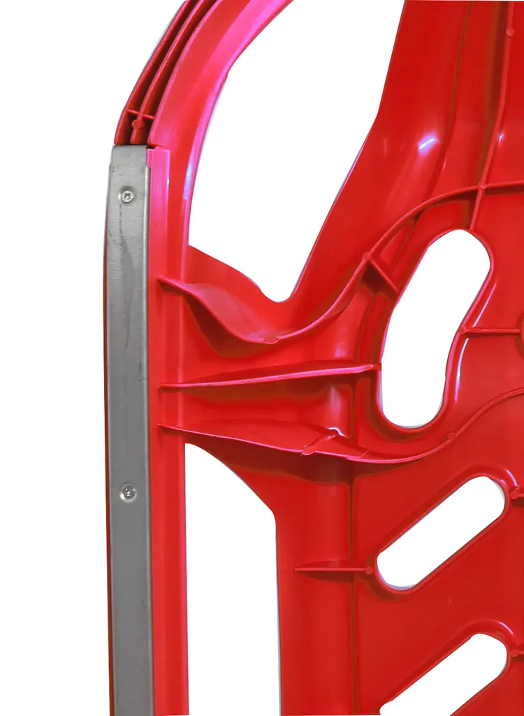 Luge à volant et freins Snow-Star 90cm rouge pour enfants et juniors - 2