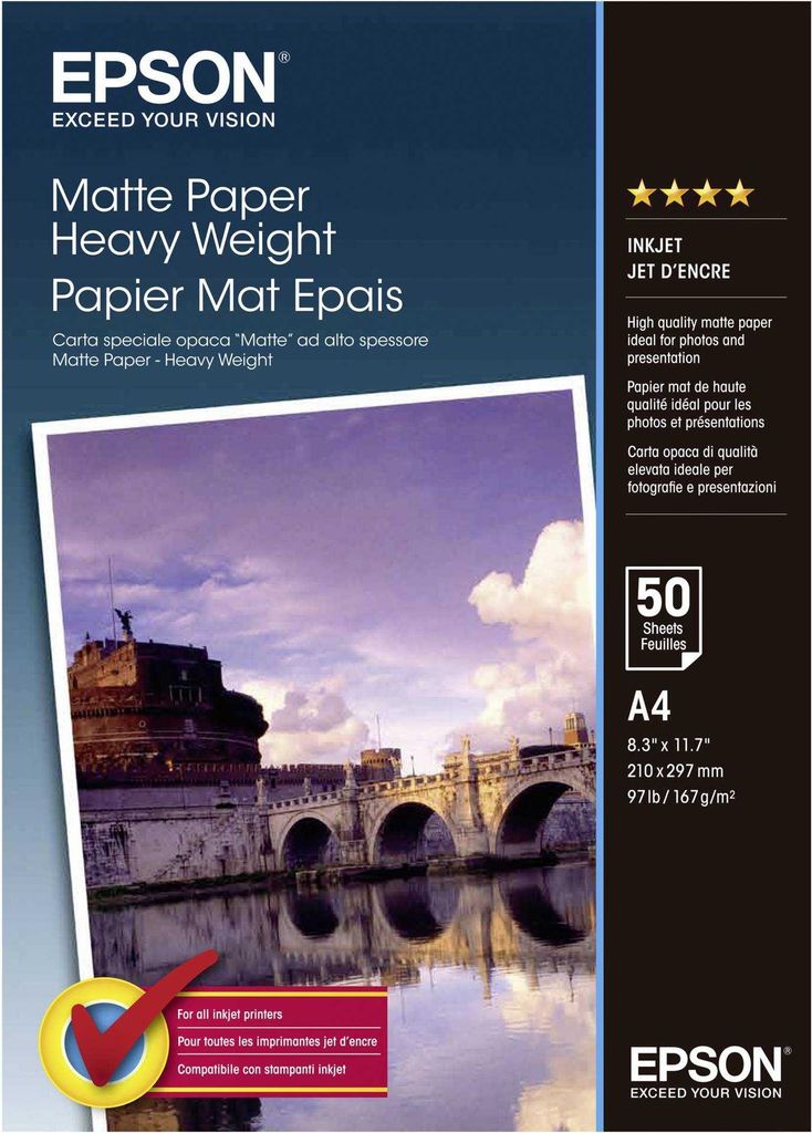 Epson Matte Heavyweight-Papier - A4-