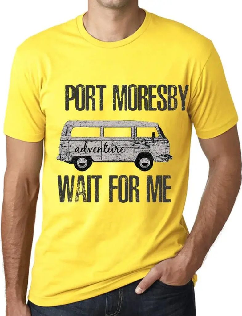 Herren Grafik T-Shirt Abenteuer warten auf mich in Port Moresby – Adventure Wait For Me In Port Moresby – Öko-Verantwortlich Vintage Jahrgang ...