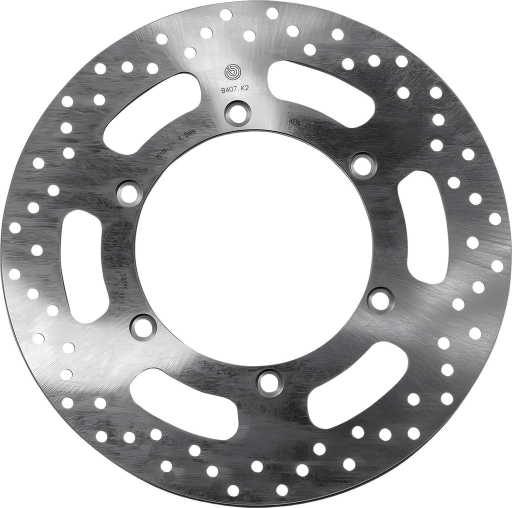 Brembo Bremsscheibe Oro 68B407K2 starr mit Zulassung kompatibel mit Triumph Bonneville T100 Scrambler EFI Speedmaster Thunderbird Sport 790 - 900 c...