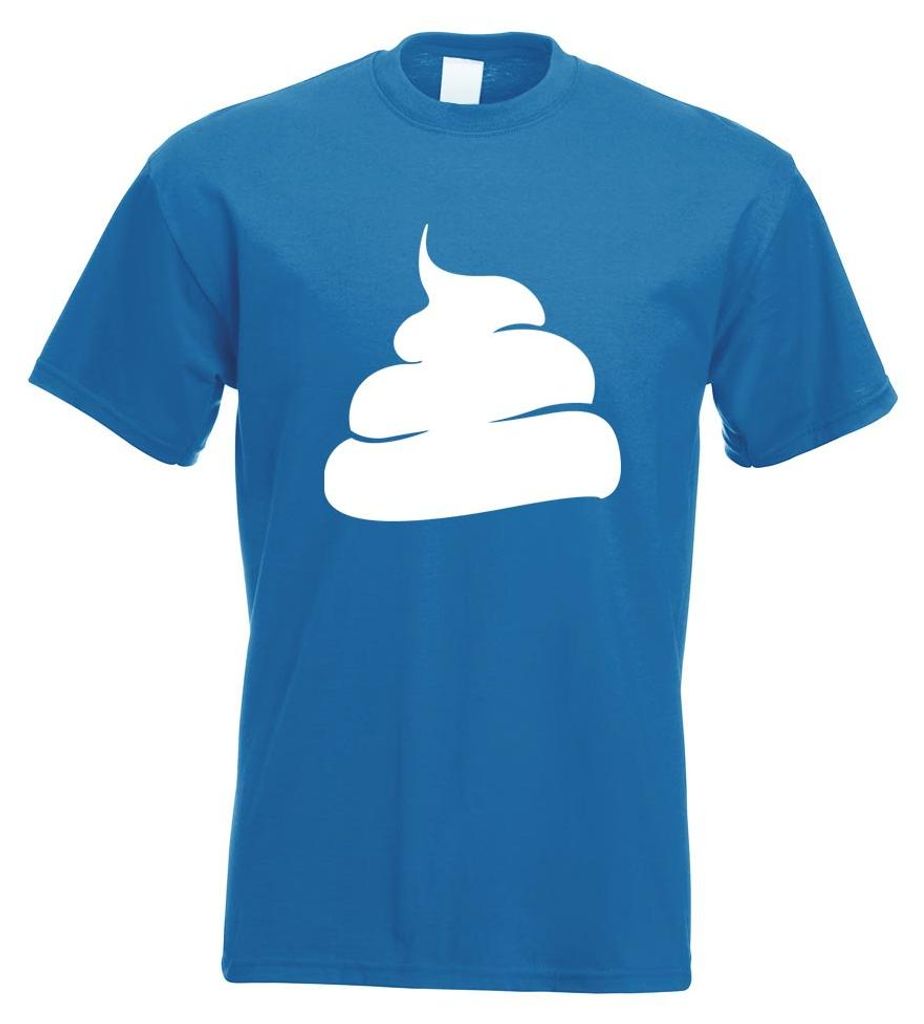 Kiwistar - T-Shirt - royal - Kackhaufen Shit Fun Motiv Bedruckt Funshirt Design Print - mit Motiv Bedruckt - Funshirt Design - Sport - Freizeit - H...