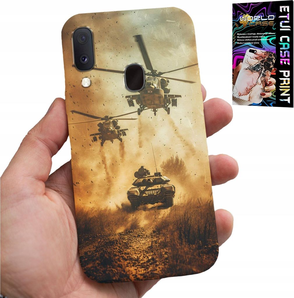 Fall Für Samsung Galaxy A20E - Militär Hubschrauber Panzer Militär Fall