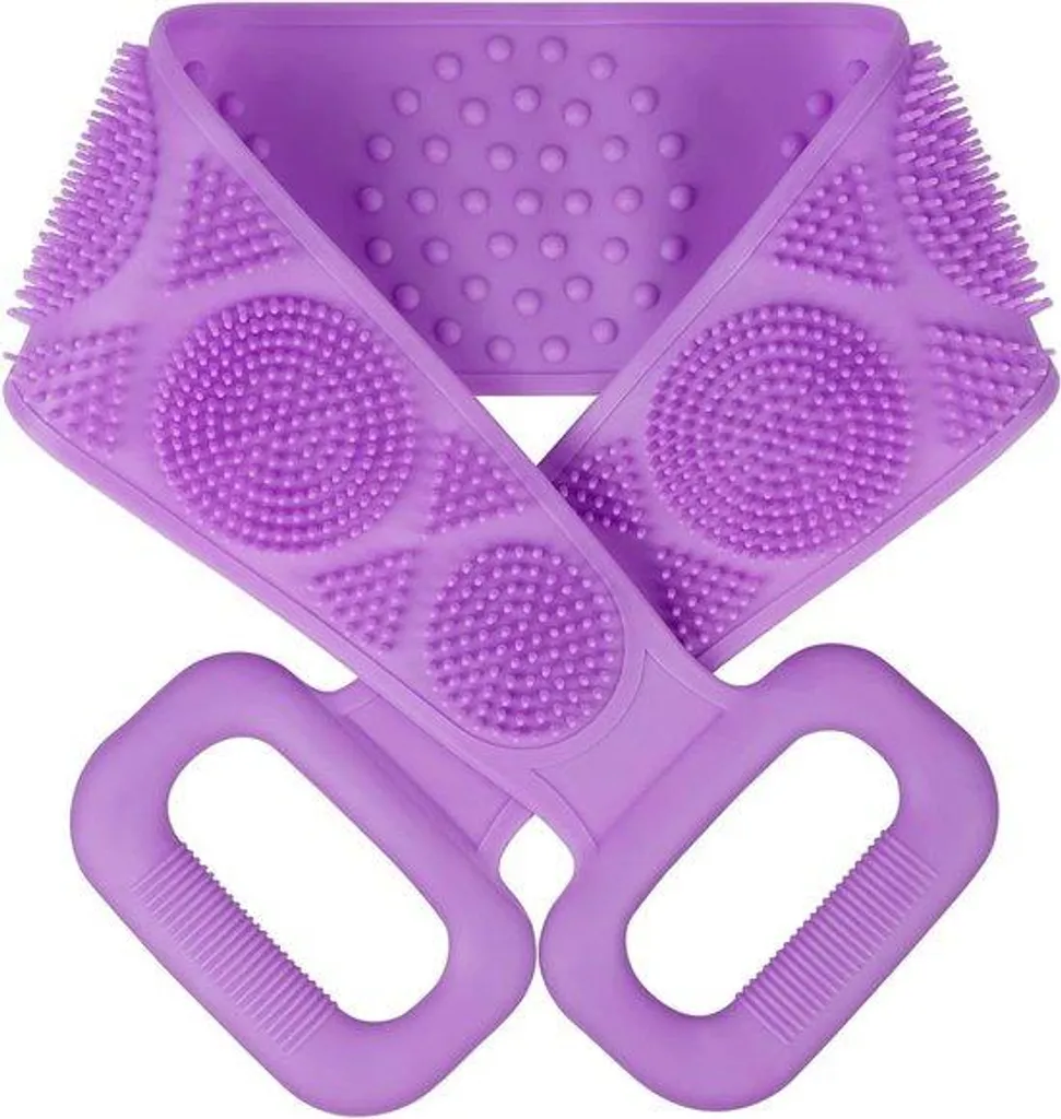 Brosse exfoliante douce 70 cm lot de 2 double face pour massage du dos