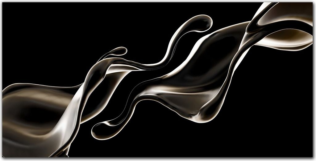 Coloray Bild aus Leinwand 140x70 Leinwand Dekoration - Abstraction Flüssigkeit