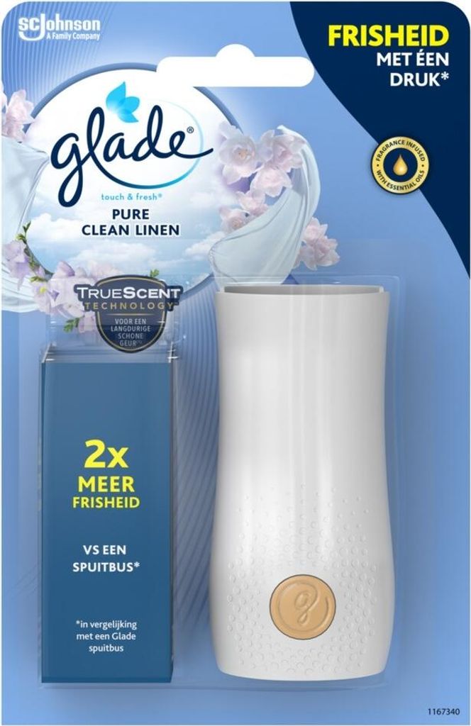 Glade - Holder Touch & Fresh - Reines sauberes Leinen - 10 ml - 1 Stück