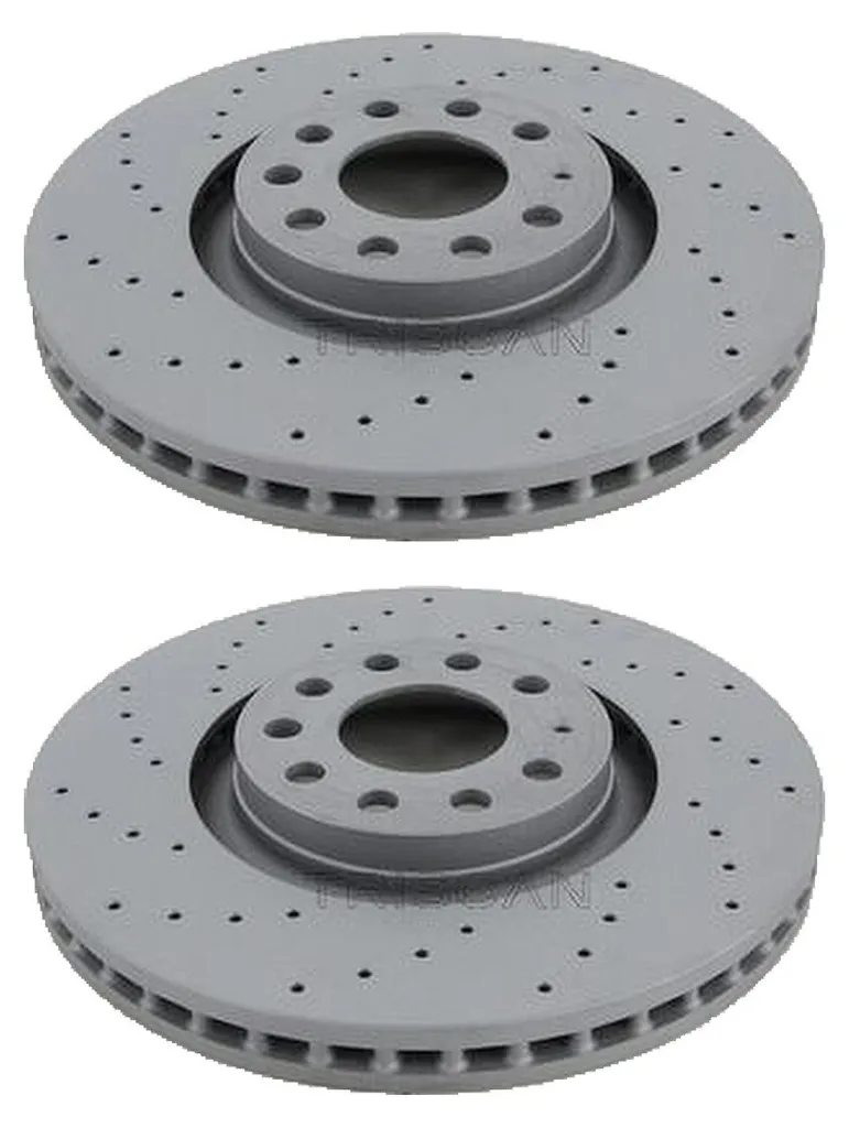 2 disques de frein ventilés Ø 320 mm TRISCAN pour AUDI A4 Berline et Avant
