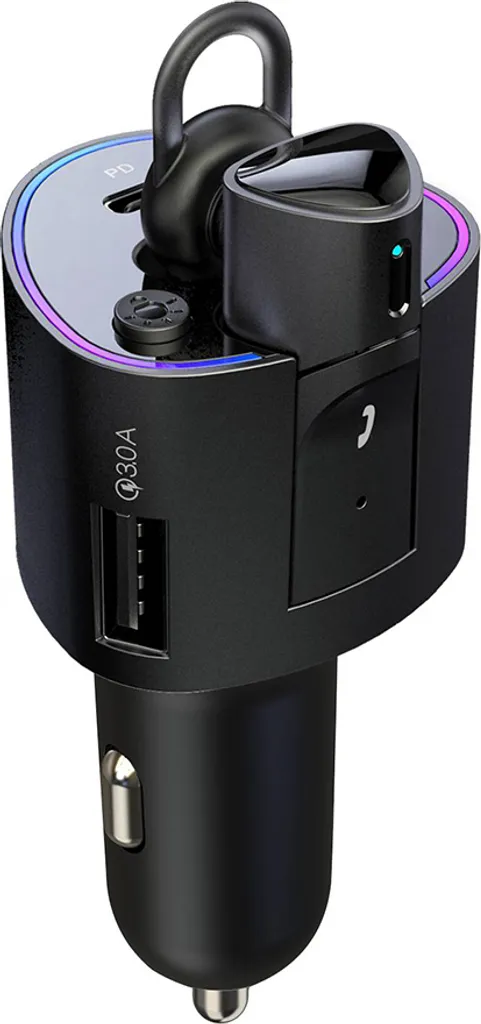 Kit 2 in 1 Ricarica Rapida e Bluetooth Auto: Affidabilità e Audio Noise Cancelling