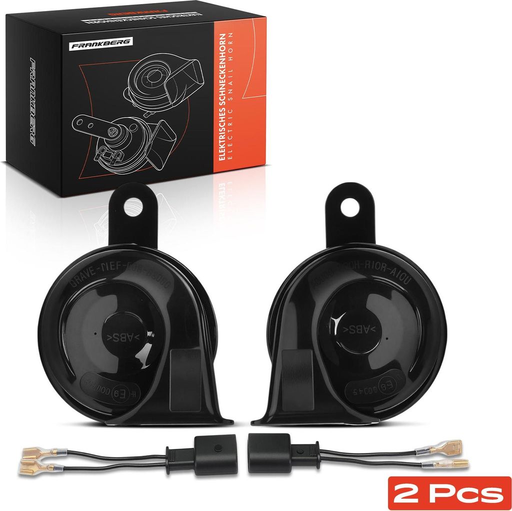 Frankberg 2x Scheibenhorn Horn Hupe für VW Passat Bora Audi A6 A8 A5 A4 A3 A1 Q3 Q7 Q5 Porsche