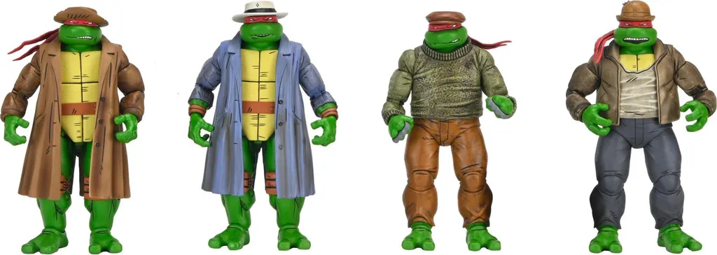 Figurines Teenage Mutant Ninja Turtles Gangster 18cm le pack de 4