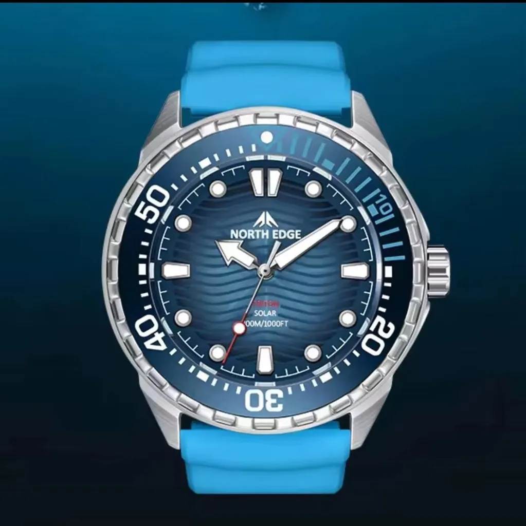 North Edge TRITON Montre de poche Double Affichage Acier Renforcé