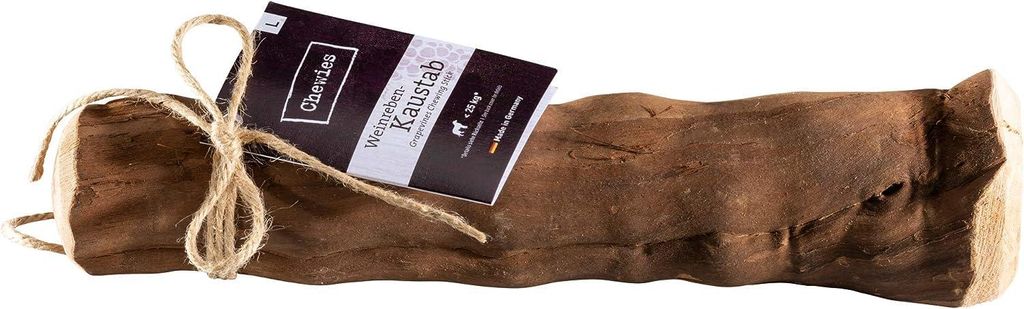 Chewies Kauknochen aus Weinreben, nachhaltig, Größe L, für Hunde bis 25 kg