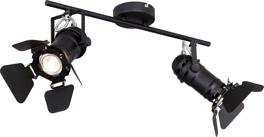 Spot de Plafond pour Salon et Bureau EGON GLOBO Noir - Luminaire 54 cm