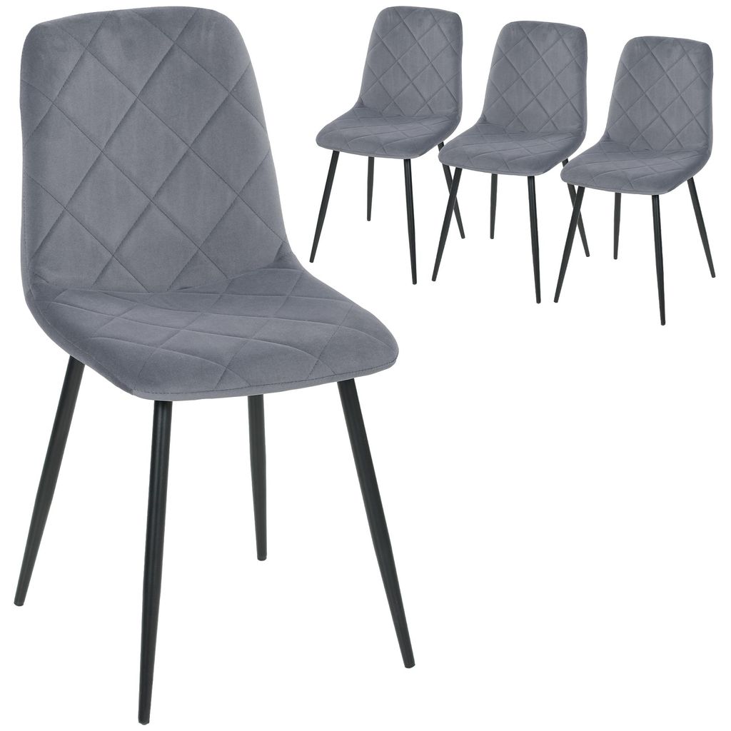 HOMCOM Esszimmerstühle, 4er-Set Küchenstühle mit Produktbild 