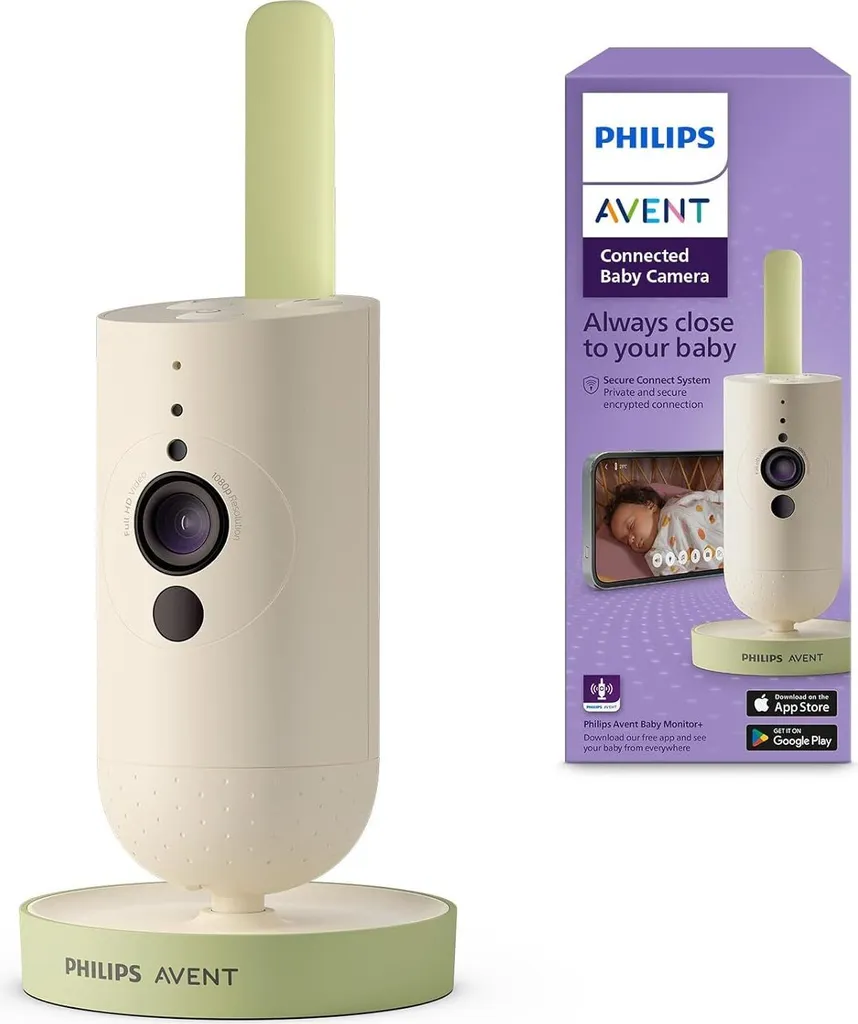 Caméra Bébé Philips AVENT SCD643/26 Vision Nocturne et Berceuses Intégrées