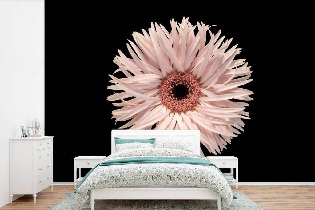 MuchoWow Fototapete für Wohnzimmer oder Schlafzimmer Wandtapete Vinyl Motivtapete Barberton - Blumen - Garten - 330x220 cm - Fototapeten