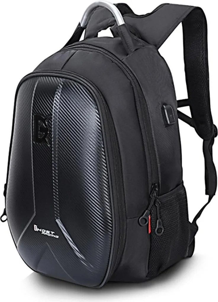 Zaino Professionale Moto Carbon II 37L Rigido | Qualità e USB Interface