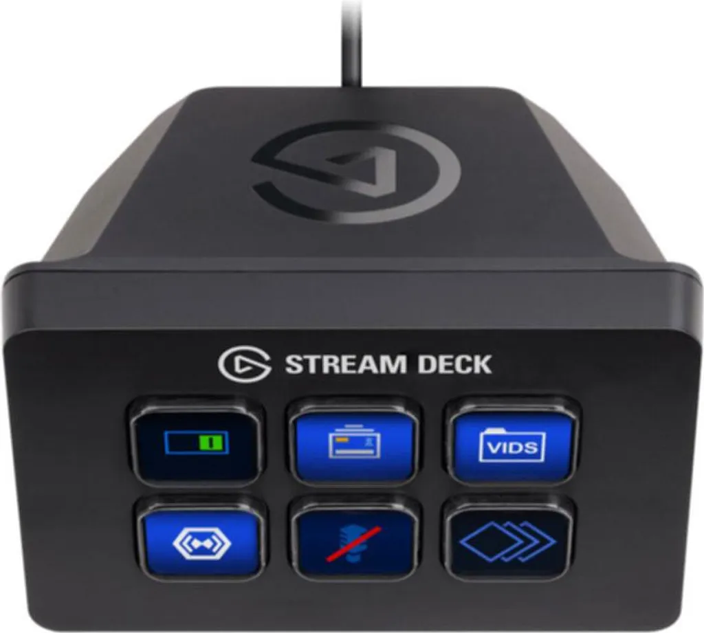 Console de mixage Stream Deck Mini Elgato pour streaming et montage vidéo